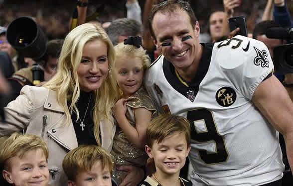 Brittany Brees with her husband and kids - Family