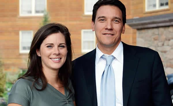 Erin Burnett, CNN anchor, with her husband