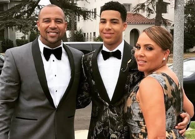 Marcus Scribner with his dad and mom