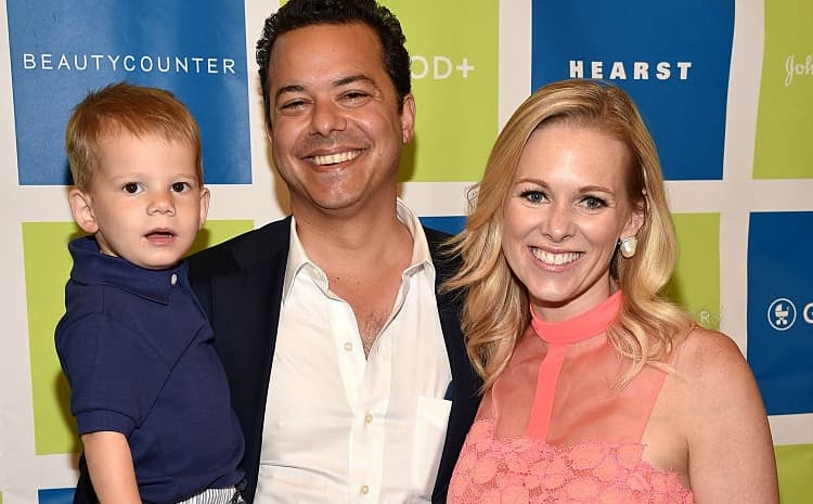 Margaret Hoover with her husband John Avalon and their son