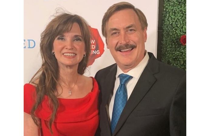 Ms. Dallas Yocum with her ex-husband Mike Lindell