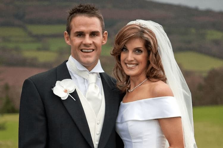 Andrea Byrne and her husband Wales rugby player Lee Byrne