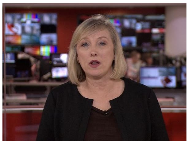Martine Croxall the BBC journalist