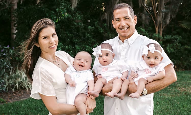Bobby Deen, his wife and children