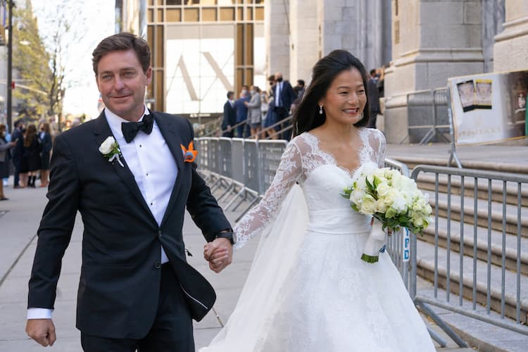 Jonathan Morris and his wife Kaitlyn Folmer on their wedding day 