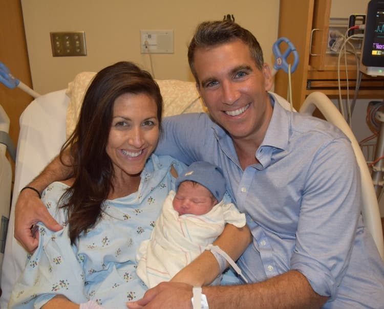 Jory Rand, his wife and son Photo