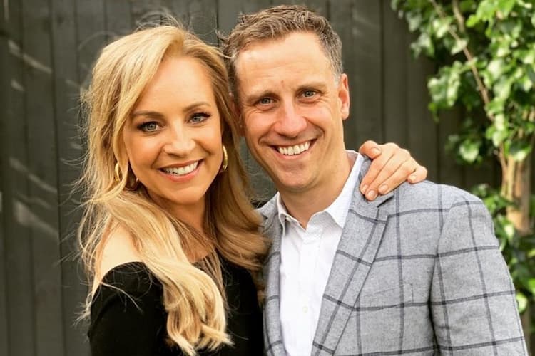 Carrie Bickmore and her partner Chris Walker 