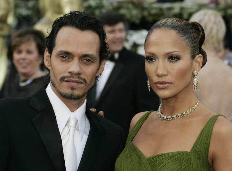 Marc Anthony and his ex wife Jennifer Lopez