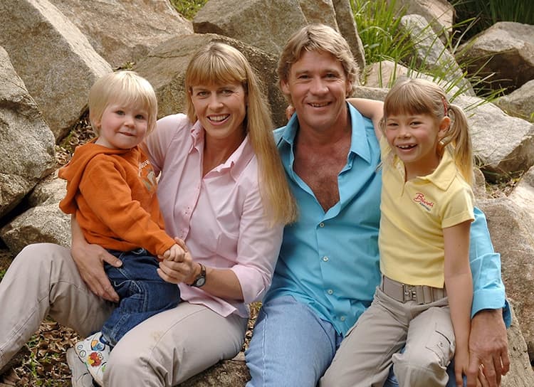 Terri Irwin and her family