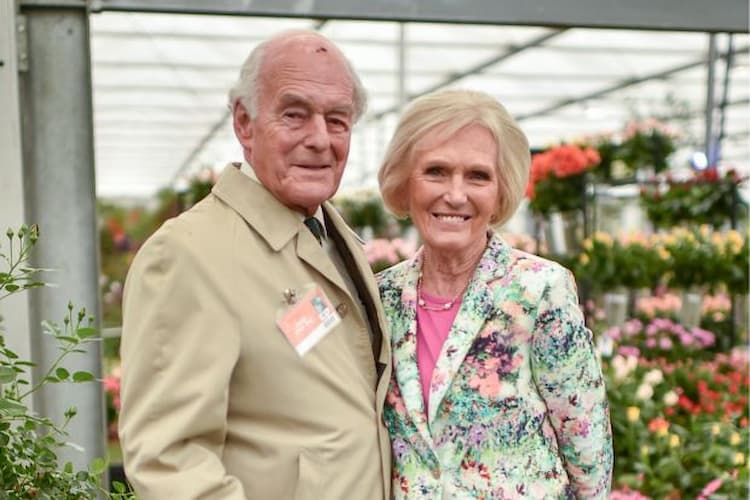 Mary Berry and her husband Paul Hunnings