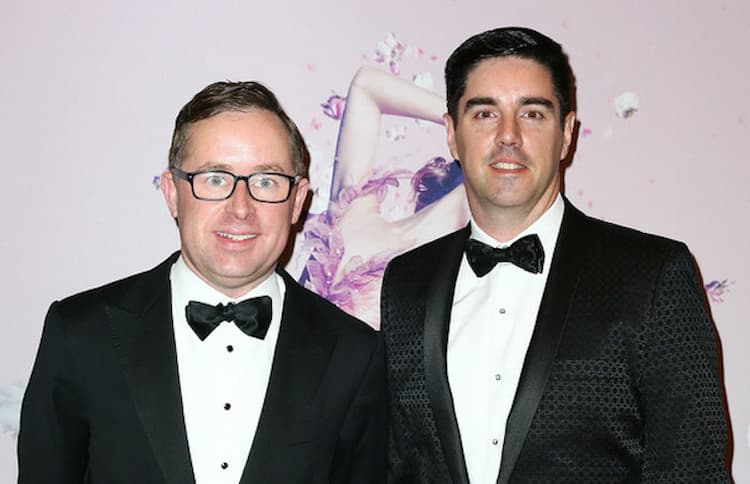 Alan Joyce and his partner Shane Lloyd