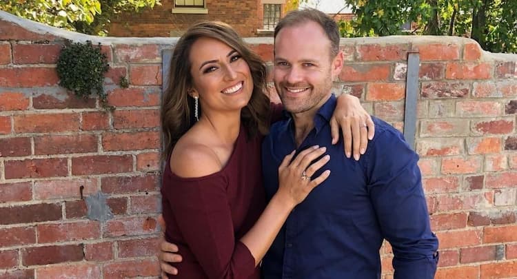 Jayne Azzopardi and her husband Trent Butler 