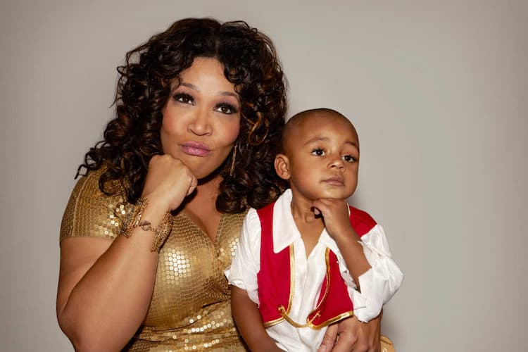 Kym Whitley together with her son Photo