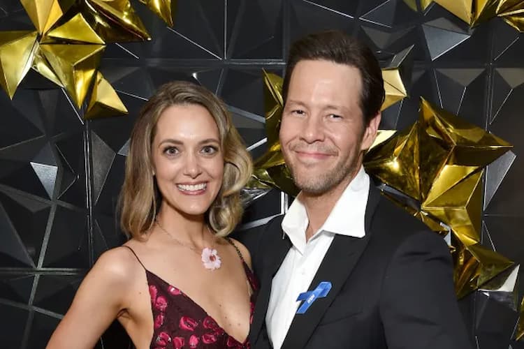 Ike Barinholtz together with is Erica Hanson Photo