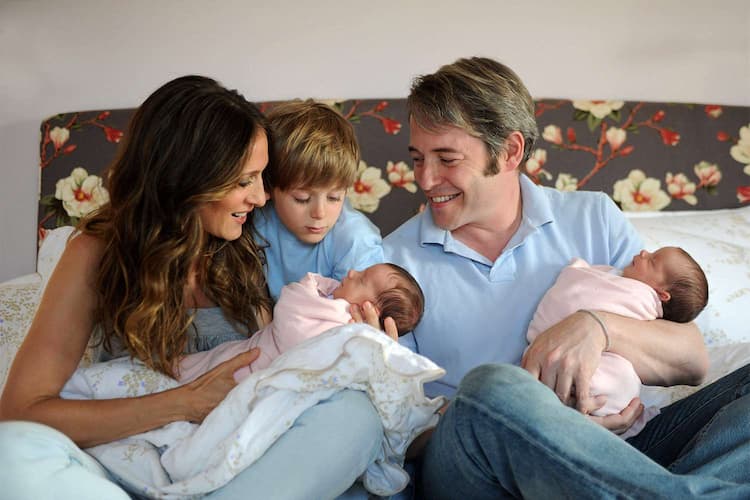 Sarah Jessica Parker together with her husband Matthew Broderick, their son James Wilkie and twin daughters Tabitha Hodge and Marion Loretta Elwell
