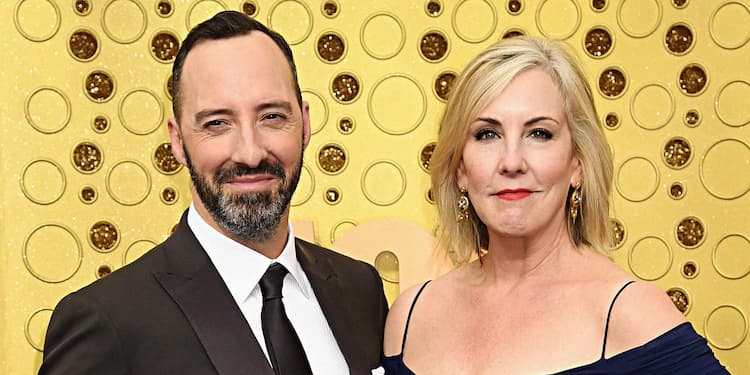Tony Hale together with his wife, Martel Thompson