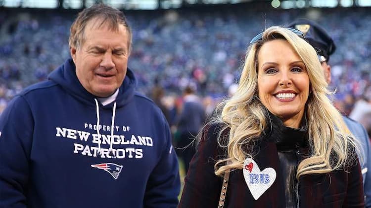 Bill Belichick together with his wife Debby Clarke Belichick