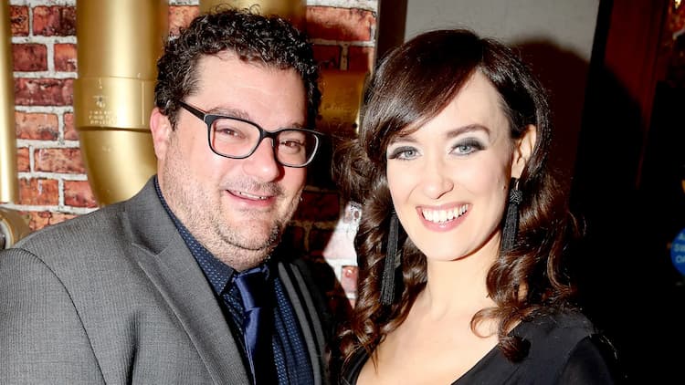 Bobby Moynihan together with his wife actress Brynn O'Malley