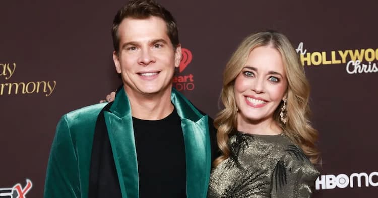 Christina Moore together with her husband John Ducey