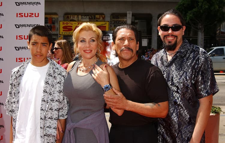 Danny Trejo with his with his three children; Gilbert Trejo, Danielle Trejo, and Danny Boy Trejo