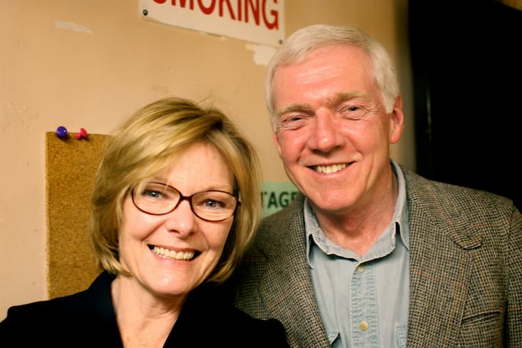 Jane Curtin together with her husband Patrick Lynch 