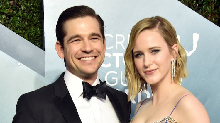 Jason Ralph together with his wife Rachel Brosnahan 