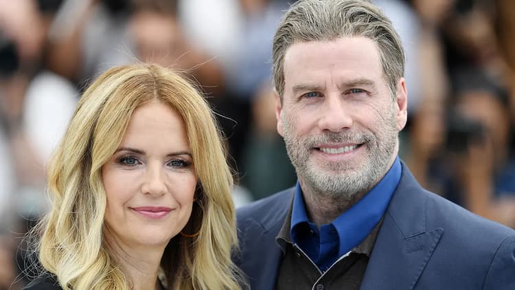 John Travolta together with his late wife actress Kelly Preston