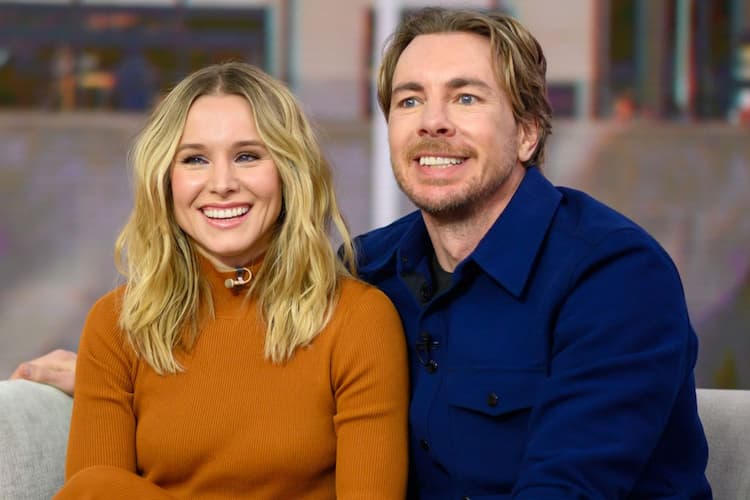 Kristen Bell together with her husband Dax Shepard 