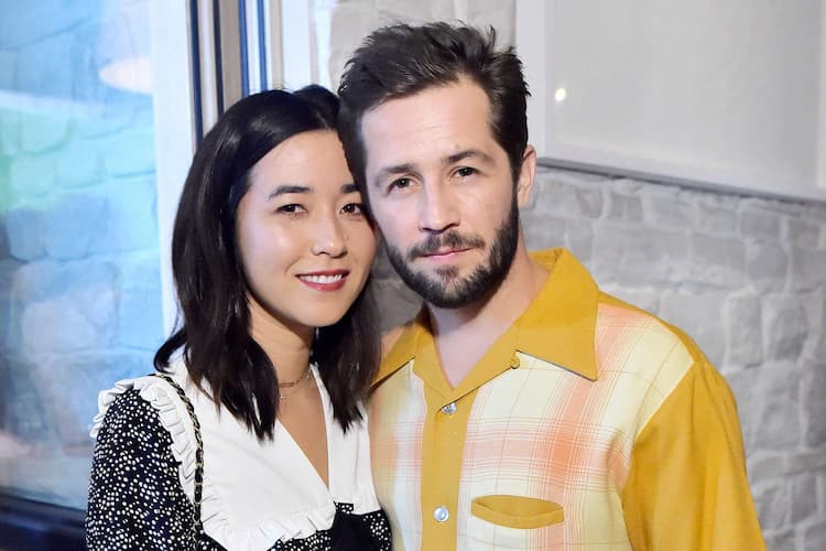 Maya Erskine together with her Partner Michael Angarano