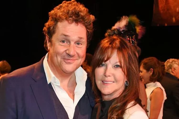 Michael Ball with his wife Cathy McGowan