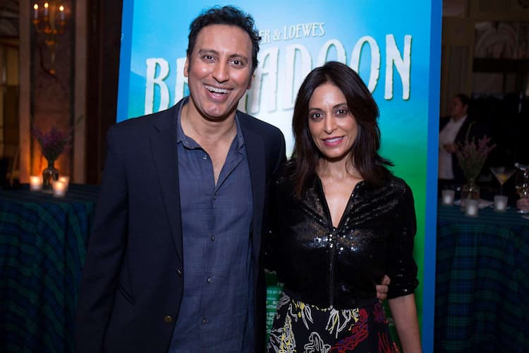 Aasif Mandvi together with his wife Shaifali Puri