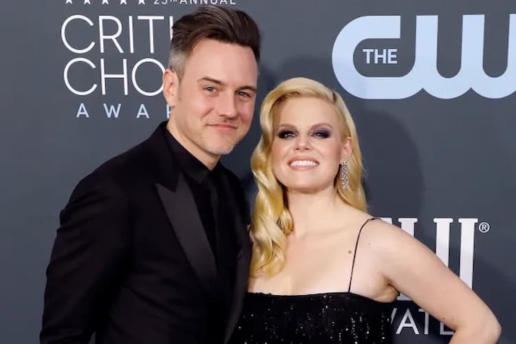 Megan Hilty together with her husband Brian Gallagher