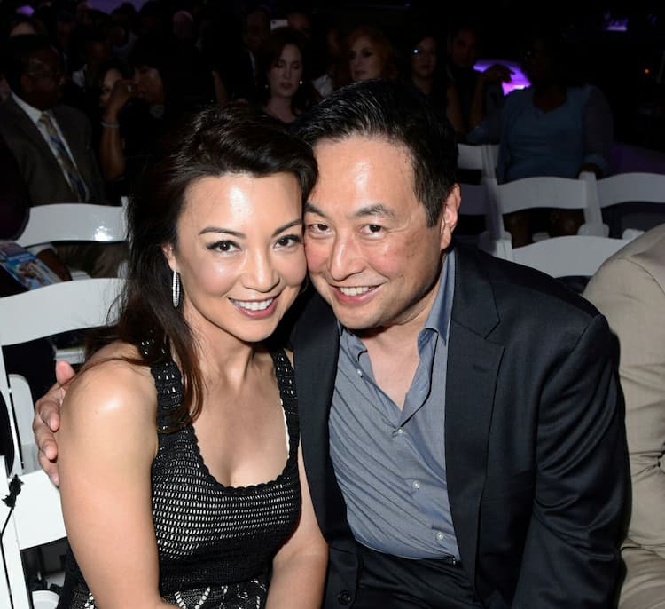 Ming-Na Wen together with her husband Eric Michael Zee