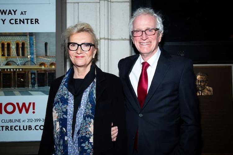 Elizabeth Strout together with her husband James Tierney