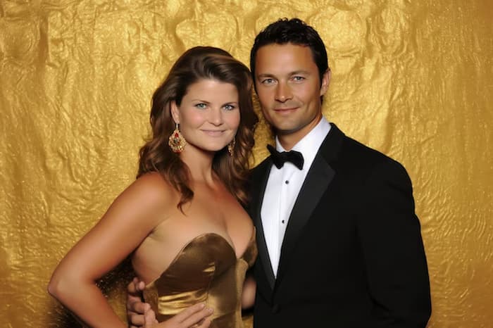 Heather Tom together with her husband James Achor