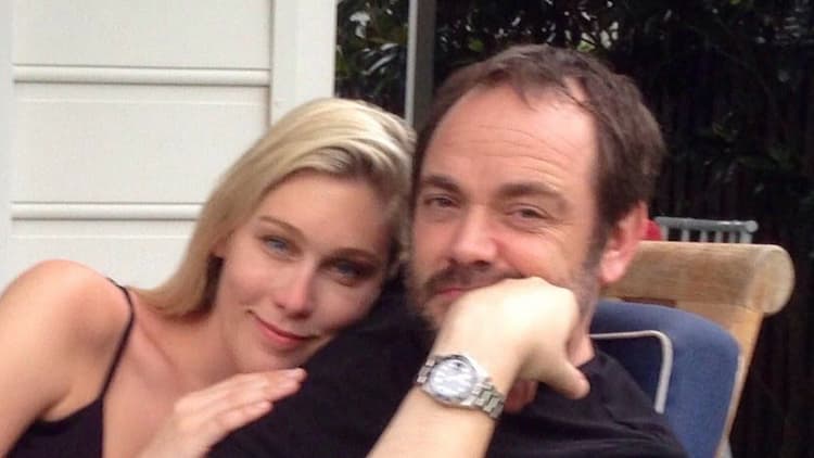 Mark Sheppard together with his wife Sarah Louise Fudge