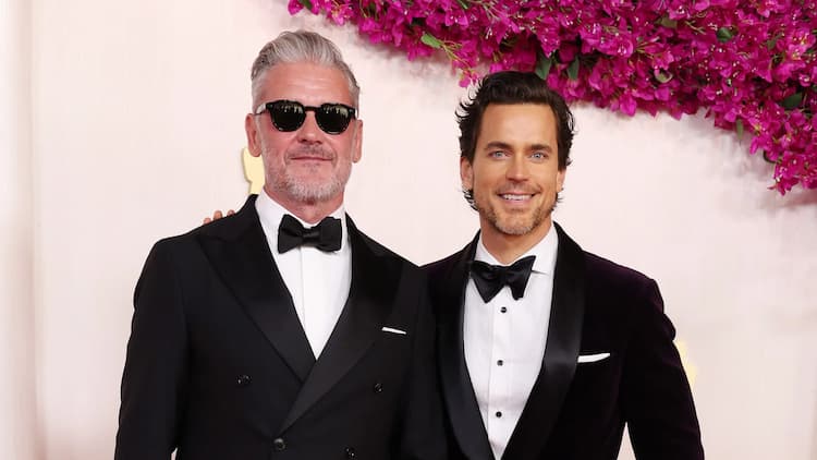 Matt Bomer together with his partner Simon Halls 