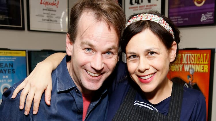 Mike Birbiglia together with his wife J. Hope Stein