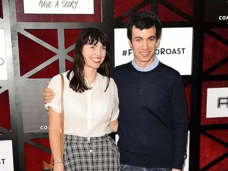 Nathan Fielder together with his wife Sarah Ziolkowska 