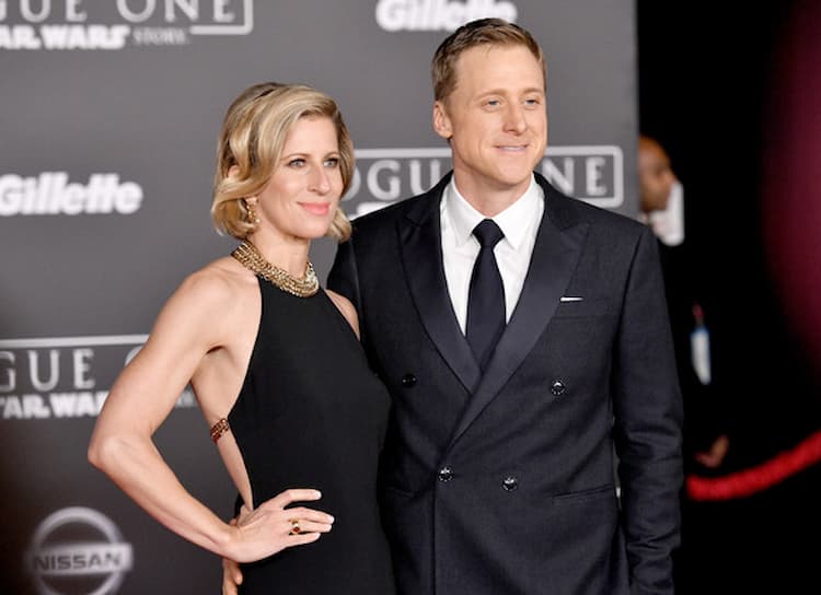 Alan Tudyk together with his wife Charissa Barton