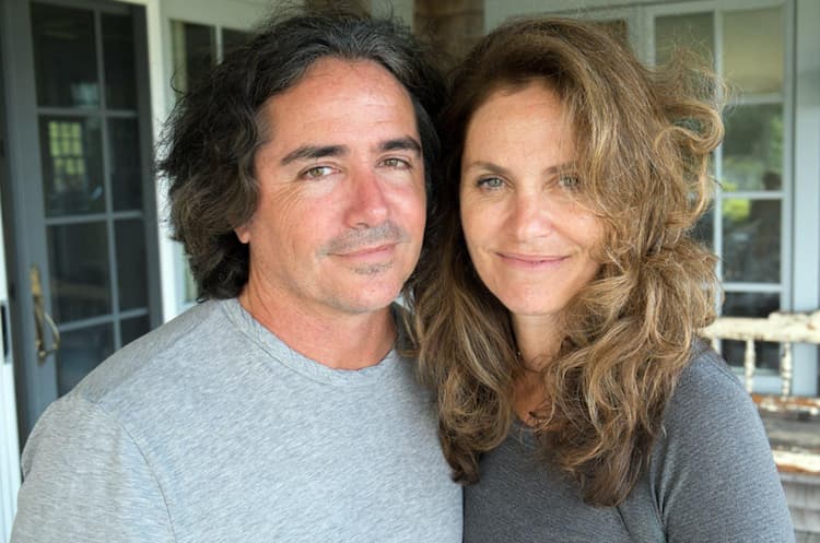 Amy Brenneman together with her husband Brad Silberling