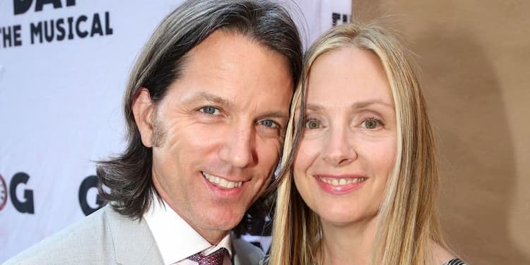 Hope Davis together with her husband Jon Patrick Walker 