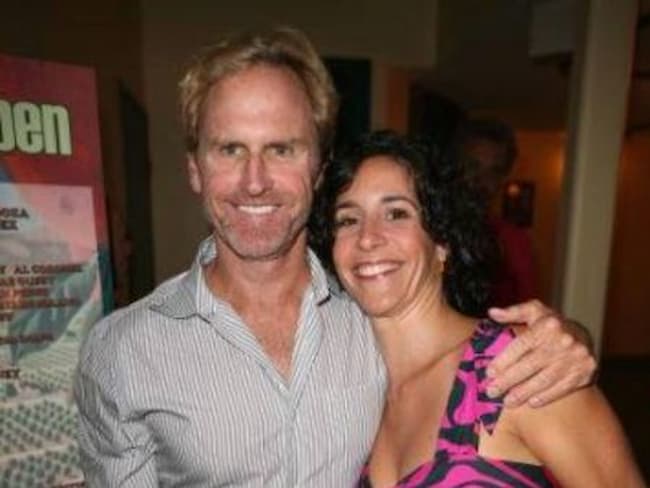 Jere Burns with his ex wife Leslie Cohen