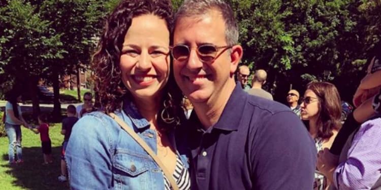 Mandy Gonzalez together with her husband Douglas Melini