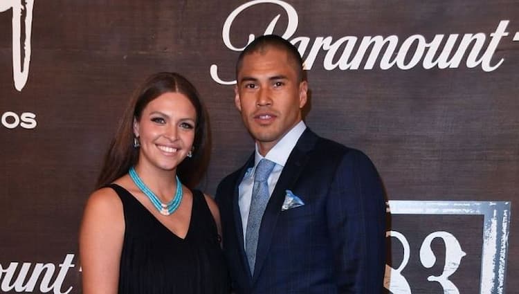 Martin Sensmeier together with his partner Kahara Hodges