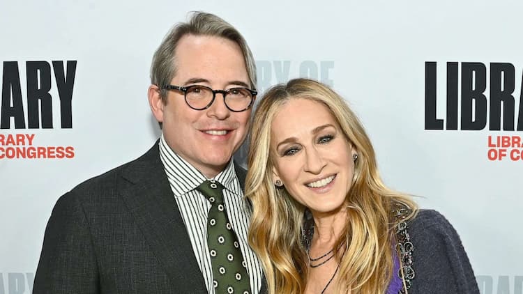 Matthew Broderick together with his wife Sarah Jessica Parker 