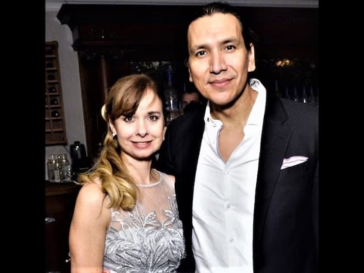 Michael Greyeyes together with his wife Nancy Latoszewski