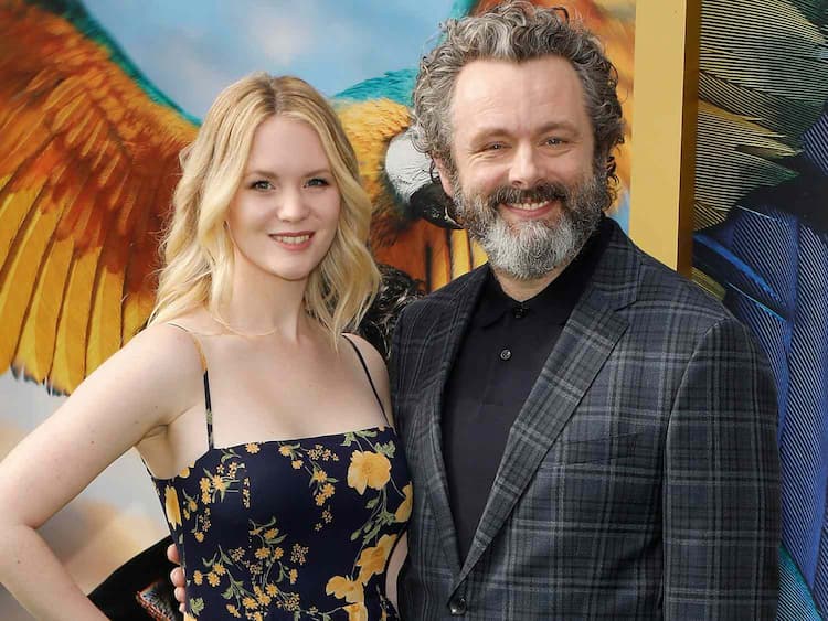 Michael Sheen with his wife Anna Lundberg